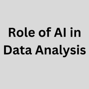 Cover image for Role of AI in data analysis.